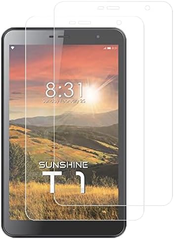 [2 חבילה] Liushan זכוכית מחוסמת HD HD ברורה עמידה בפני שריטות 9H מגן על מסך סרטים של קשיחות עבור 8 Sunshine
